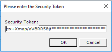Enter security token 