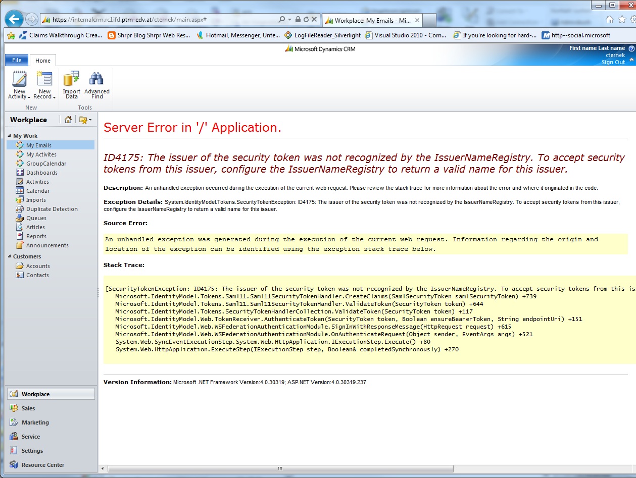 Token Error Log News.mscrm-addons.com Blog | Installing GroupCalendar and Activit